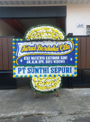 Papan Bunga Duka di Oridek