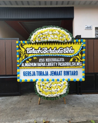 Papan Bunga Duka di Oridek